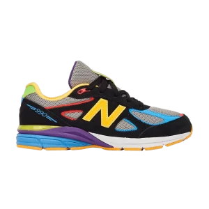 New Balance DTLR x 990v4 Little Kid 'Wild Style 2.0 'Sneakers Black PC990DL4