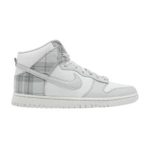 Nike Dunk High SE 'Mint Plaid' Summit white/Summit white/Light silver/Light silver DV0826 100