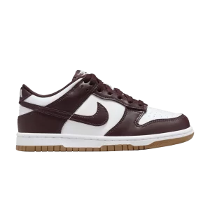 Nike Dunk Low GS 'Burgundy Crush Gum' White/Burgundy Crash/Bubble Gum Light Brown HJ9282 100