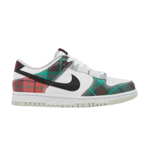 Nike Dunk Low SE GS 'Tartan Plaid' White/White/University Red/Black DV8919 100