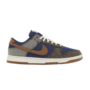 Nike Dunk Low 'Tweed Corduroy' Midnight Fleet/Brown Ale/Pale Ivory FQ8746 410