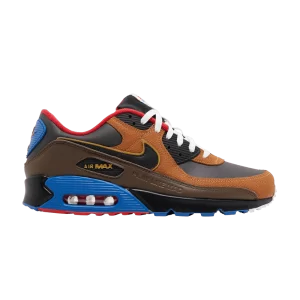 Nike EA Sports x NFL x Air Max 90 'Play Like Mad' Velvet Brown/Black/Game Royal/Varsity Red/Cocoa Wow FN1870 200