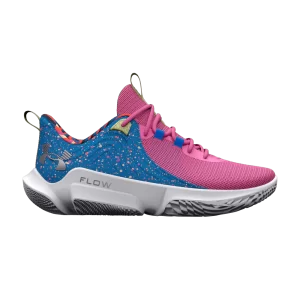 Under Armor Flow FUTR X 2 LE 'Carnival – Pink Edge 'Sneakers Shiny Blue/Pink Edge 3026757 400