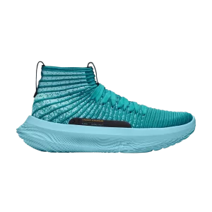 Under Armor Flow FUTR X Elite 'Circuit Teal' Sneakers Teal outline/Sky blue/Metallic gold 3024977 301