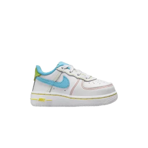 Nike Force 1 LV8 TD 'Rainbow Stitch' White/Action Green/Opti Yellow/Baltic Blue FJ4811 100