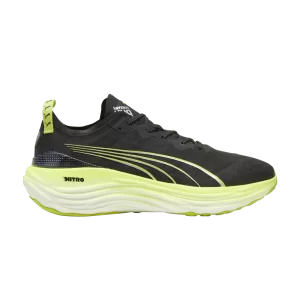 Puma ForeverRun Nitro 'Black Lime Pow' Sneakers Black/Lime Pow/Mineral Gray 380073 01