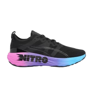 Puma ForeverRun Nitro 'Sunset - Black' Sneakers Black/Luminous Blue/Electric Orchid 380007 01