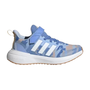 adidas FortaRun 2.0 Cloudfoam EL Little Kid 'Blue Fusion Camo' Fusion Blue/Cloud White/Almost Yellow GZ9753