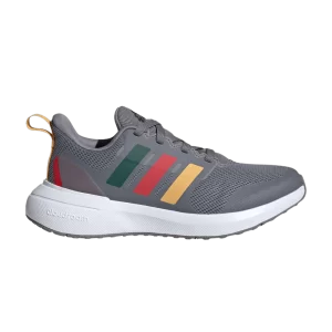 adidas FortaRun 2.0 Cloudfoam Lace J 'Multi-Color Stripes' Gray three-piece/Yellow color/Better scarlet IG6072