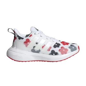 adidas FortaRun 2.0 Cloudfoam Sport Big Kid 'Floral' White Cloud/Zero Metallic/Better Scarlet GZ9758