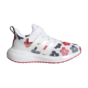 adidas FortaRun 2.0 Cloudfoam Sport EL Little Kid 'Floral' White Cloud/Zero Metallic/Better Scarlet GZ9754