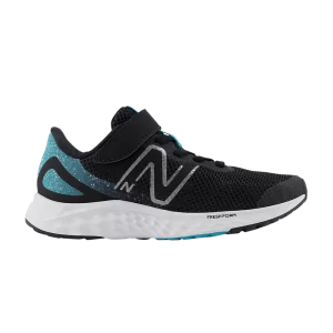 New Balance Fresh Foam Arishi v4 Bungee Lace Top Strap Little Kid 'Black Virtual Blue' Black/Virtual Blue/Ghost PAARIBT4