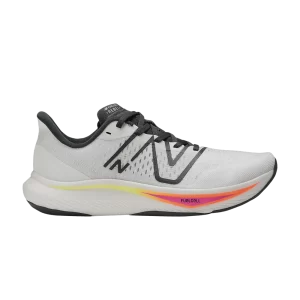 New Balance FuelCell Rebel v3 2E Wide 'White Neon Dragonfly' White/Blacktop/Neon Dragonfly MFCXCW3 2E