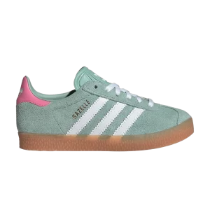 adidas Gazelle C 'Hazy Green' Sneakers Green color/White cloud/Pink color of bliss ID6555