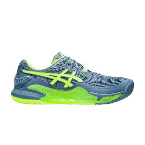 ASICS Gel Resolution 9 'Steel Blue Hazard Green' Steel Blue/Dangerous Green 1041A330 400