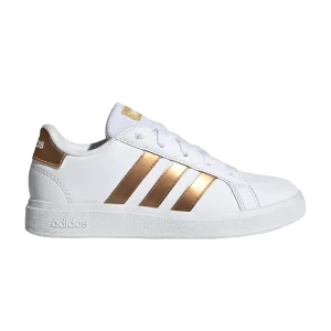 adidas Grand Court J 'White Matte Gold' Sneakers Cloud White/Cloud White/Matte Gold GY2578