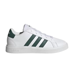 adidas Grand Court Lace-Up J 'White Collegiate Green' White Cloud/Collegiate Green/White Cloud IG4830