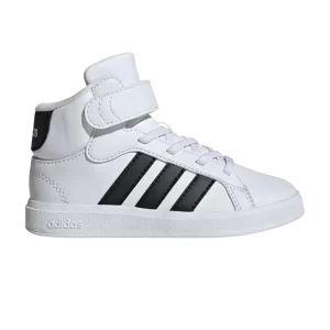 adidas Grand Court Mid K 'White Black' White cloud/Black color/White cloud IE3862