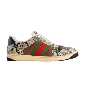 Gucci Screener 'Python Print' Sneakers Beige/Green/Red 698605 19YC0 9781