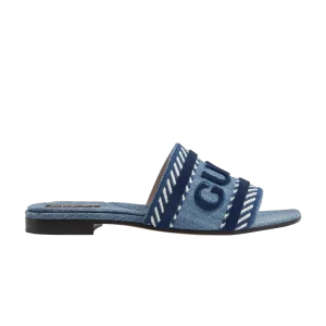 Sneakers Gucci Wmns Gucci Script Slide Sandal 'Light Blue Denim 'Light blue 771589 FACK3 4609