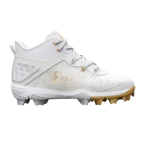 Under Armor Harper 8 Mid RM Jr 'White Gold' Sneakers White/Halo Gray 3026597 100