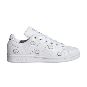 adidas Hello Kitty x Stan Smith J 'Embroidered Clouds' Sneakers Cloud White/Gray One/Glowing Blue IF7022