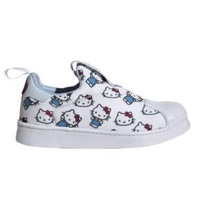 adidas Hello Kitty x Superstar 360 C 'White Allover Print' Sneakers White Cloud/Halo Blue/Glowing Blue IF7020