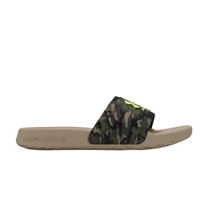 Under Armor Ignite Select Slide 'Camo' Sneakers Timberwolf Taupe/High Security Yellow 3027848 200