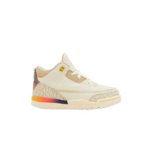 J. Balvin x Air Jordan 3 Retro TD 'Medellín Sunset' Sneakers Multicolor/Multicolor FN0347 901