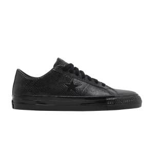 Converse Jamie Platt x One Star Pro Ox Low 'Black Snakeskin' Sneakers Black/Black/White A07897C