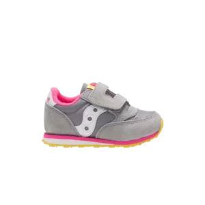 Saucony Jazz Hook & Loop Little Kid 'Grey Pink' Sneakers Grey/Pink ST51692B