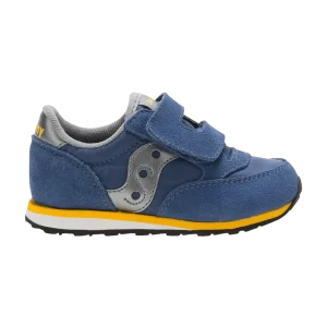 Saucony Jazz Hook & Loop Big Kid 'Blue Yellow' Sneakers Blue/Gray ST35410AK