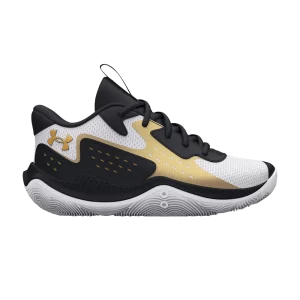 Under Armor Jet '23 PS 'White Metallic Gold 'Sneakers White/Black/Metallic Gold 3026636 100