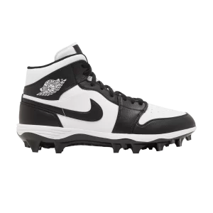 Air Jordan 1 Mid TD Cleat 'Black White' 2023 White/Black/Black FJ6805 100