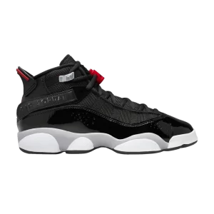 Air Jordan 6 Rings GS 'Black Metallic Silver' Black/White/Metallic Silver/Fire Red FZ4186 010