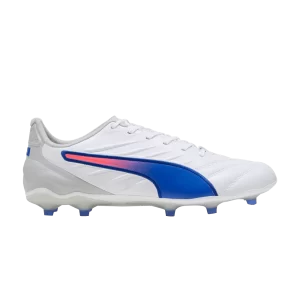 Puma King Pro FG AG 'Formula Pack 'sneakers White/Bluemazing/Flat light gray 107862 02