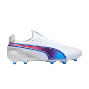 Puma King Ultimate FG AG 'Formula Pack' Sneakers White/Bluemazing/Flat Light Grey/Sunset Glow 107809 02