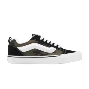 Vans Knu-Skool 'Camo Black White' Sneakers Black Camo/True White VN0009QCBMX