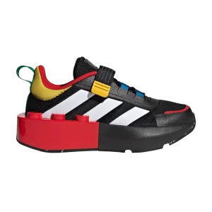 adidas LEGO x Tech Runner EL Little Kid 'Shock Blue Red' Shock Blue/White Cloud/Red HP5877