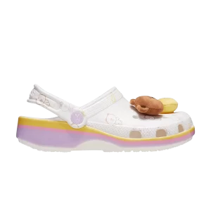 Crocs Line Friends x Classic Clog Kids 'Brown & Friends' Sneakers White 209492 100