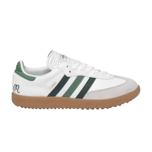 adidas Malbon Golf x Samba Spikeless Golf 'White Preloved Green' White/Core Green/Green JR2539