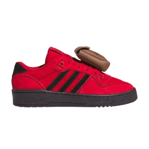 adidas Marvel x Rivalry Low 'Deadpool' Sneakers Team Power Red/Black Color/Team Power Red JR2480