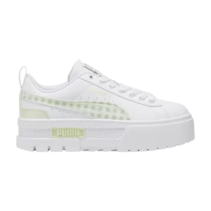 Puma Mayze Big Kid 'Gingham Cozy – Green Illusion 'Sneakers White/Green illusion 396660 02