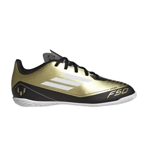 adidas Messi Adizero F50 Club K 'Triunfo Dorado' Sneakers Metallic Gold/Cloud White/Black IG9326