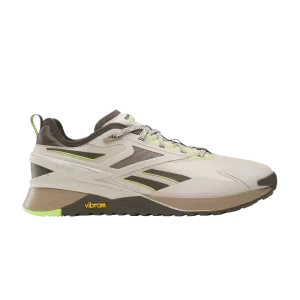 Reebok Nano X3 Adventure 'Stucco Laser Lime' Sneakers Putty/Grout/Laser lime 100033527