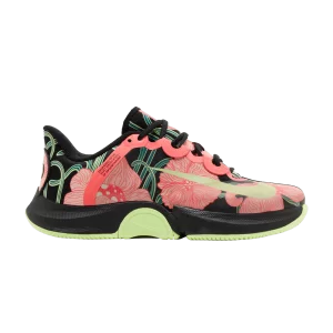 Sneakers Naomi Osaka x Wmns NikeCourt Air Zoom GP Turbo Premium HC 'Japanese Cherry Blossoms 'Black/Hot Punch/Pink Flower/Barely a Volt FJ2985 001