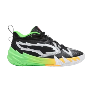 Puma NBA 2K x Scoot Zeros Big Kid 'Shot Meter' Sneakers Black/Fluorescent green 309866 01