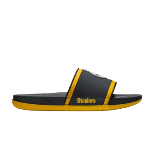 Nike NFL x Offcourt Slide 'Pittsburgh Steelers' Anthracite/University Gold/White DD0547 002