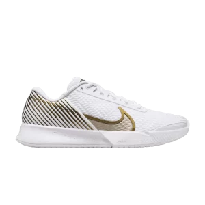 NikeCourt Air Zoom Vapor Pro 2 'Wimbledon' White/Gold Grain Metallic/Large Purple HF3632 100