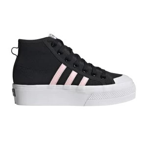 adidas Nizza Platform Mid J 'Black Clear Pink' Sneakers Black/Pure Pink/Cloud White GY9934